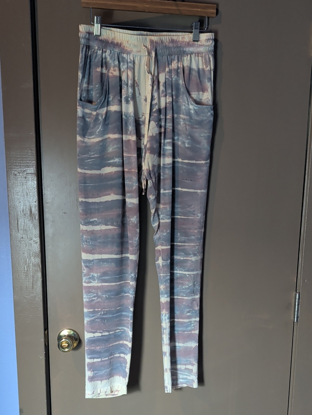 Gypsy05 Tie Dye Silk Joggers Sz M
